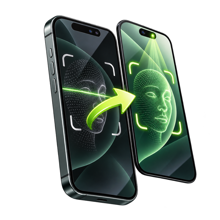 Ilustrasi Face ID / Sensor